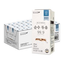 바디랩 비건인증 국산콩 순수두유 99.9 190ml 24팩 1개, 바디랩 국산콩 순수두유 99.9 19