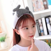 파티팡 큐티 후드모자 깜찍 상어, 그레이, 1개