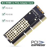 Onelesy M.2 NVME-PCIe 어댑터 M.2-PCIe 3.0 지원 PCI-E X16 X8 X4 슬롯 M 키 PCIe SSD 카드 PC 액세서리, 한개옵션1, 01 M.2 to PCI-e 3.0