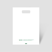 [RE] 무지 링 봉투 (중) 100장 / 문구점 팬시점 편의점 친환경 생분해성 PLA 비닐 쇼핑 봉투, [RE] 무지링봉투 중 100장
