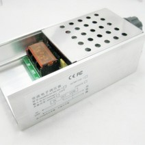전압조절기AC220V 6000W 전위차계 사이리스터 전자 전압 조정기 디밍 속도 조절 온도 쉘 포함, 한개옵션0