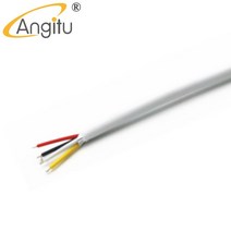 Angitu 4 코어 차폐 와이어 2547 산화 방지 주석 도금 구리 4P USB 키보드 케이블 PVC 절연 26awg 24 awg, 03 shield white 24awg_0 0m