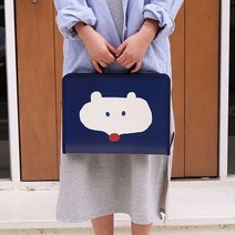 손잡이 케이스 A4 문서 가방 지퍼파일 바인더 화일 홀더 서류 과제물 보관, 러브앤피스