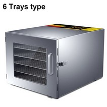 과일건조기 식품 고추 220V 6 겹 8 트레이 탈수기 스낵 탈수 공기 건조기 스테인레스 스틸 과일 야채 허브 육류, 6 Trays_UK | 220V
