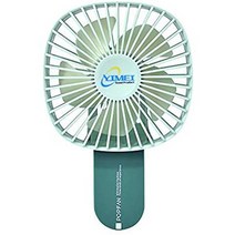 일본직발송 2. Yimei Good Product 휴대용선풍기 휴대용선풍기 탁상선풍기 핸디선풍기 5겹 날개【2021년, One Size, 그린