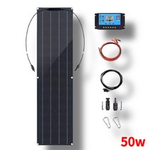 [50W] 태양광패널 태양광발전 가정용, 태양광패널 50W 블랙, 1개