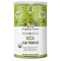 해외 Organic Veda Neem 님 잎 분말 454g