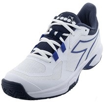 Diadora 남성용 Trofeo 2 Ag Pkl 테니스 신발 Wht/Surf the Web/Blue Co 485741