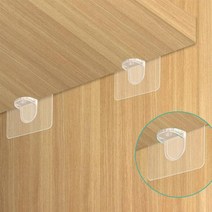 옷장 선반 받침 무타공 선반고정 브라켓 지지대 꺽쇠 4P세트, 4개