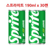 스프라이트 190ml x 30캔 작은캔 탄산 음료 대량 구매