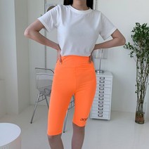 데일리 자전거 전국일주 레터링 래쉬 5부 레깅스