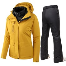 스키복 스노우보드 다운 코트 팬츠 여성용 방수 자켓 및 따뜻한 겨울