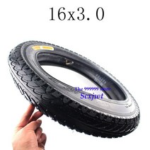 16인치 305 미니벨로 자전거 bmx 튜브 cst 16x3.0 전기 타이어 163.0, [2] tube and tyre