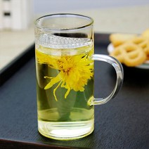 내열 유리 머그 컵 뚜껑 티머그 컵 CU250ml