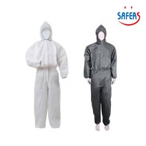 SAFERS 쎄이퍼스 일반 부직포 분진복 작업복, 화이트