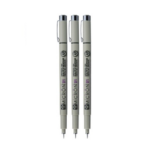 SAKURA 피그마 마이크론 01 젤잉크펜 0.25mm, 블랙, 3개