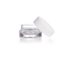 PS 크림용기 3g 5g 10g, PS 크림용기 3g 흰색캡, 1개