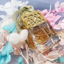 1 + 1 차량용 반짝 반짝 글리터 디퓨저 ( 글리터 랜덤 ), 우드사각, 우드세이지&씨솔트