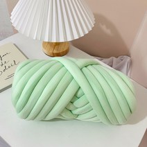 세븐컨셉 자이언트 얀 1kg 털실 DIY 뜨개실 망고실 빅얀 굵은실, M11 라이트그린