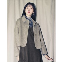 더엣지 22FW 울 블렌디드 크롭 자켓 1종