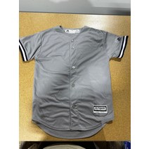 MLB 뉴욕 양키스 마제스틱 어웨이 그레이 블랭크 저지 청소년 키즈 미디엄 10/12