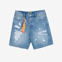 23SS[지아니루포]레귤러핏 GL6152Q 디스트로이 스카프키링 데님반바지