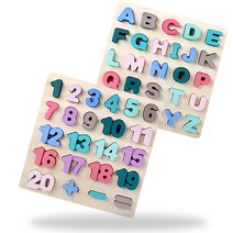 숫자 원목블럭 영어 대문자 소문자 원목 블럭 2종 세트 파스텔 나무 숫자 알파벳 3D 입체 퍼즐 도형 끼우기 나무 블럭 원목블록 블럭 놀이 쌓기 학습 교구 놀이 공부 완구 장난감, 숫자 원목블럭+