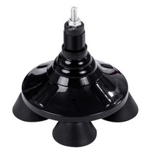 어르신 네발지팡이 접이식 시각장애인 목발 발 커버 회전 모서리 팁 기본 고무 보행 교체 목발 액세서리 용 다리 목발 발 패드, 검은색