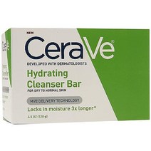 CeraVe 하이드레이팅 클렌징 바 127.6 g 8팩 USA 미국, Unscented, 4.5 Ounce (Pack of 6)