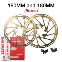 SRAM-Avid 자전거 브레이크 로터 골드 160mm 180mm 203mm 센터라인 로드 MTB 유압 디스크 스테인레스 부품 2 피스, 2pc 160 180 Gold