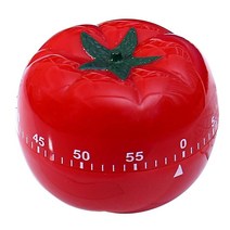 주방 알람 시계 작업 교실 홈 베이킹, 7.2cmx5.5cm, 빨간색, 플라스틱