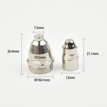 플라즈마 절단기 1PC P80 절단 토치 60/80/100A CNC 팁 전극 노즐 용접 납땜 장비 커터, [03] 1 5mm