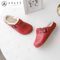 애슬릿(주얼리) [애슬릿] 여성 벨트 안감 털 사무실 퍼 슬리퍼