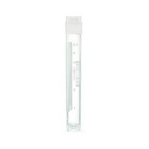 Globe Scientific CryoClear 3015-50 폴리프로필렌 바코드 극저온 바이알 5mL 용량 멸균 외부 나사산 성형된 O-링이 있는 부착된 스크루캡 둥근 바닥 자립