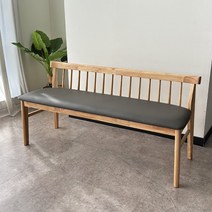 우디르 원목 업소용 카페 식탁 2인용 3인용 벤치 소파, 네츄럴색상_2인용