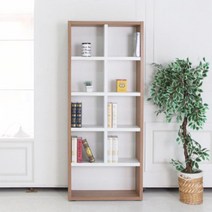 컬리큠 대형벽장 5단 오픈 가벽책장 840 서재가구, 본상품선택, 크림