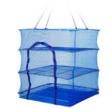 (트루게더) 다용도 고추 캠핑 물고기 야채 채소 생선 보관 건조 생선말리는 망 법, 중 (40 * 40* 65cm)