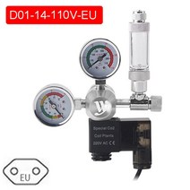 자작 화학 이탄 이산화탄소 발생기 고압 DIY 수족관 CO2 레귤레이터 마그네틱 솔레노이드 키트 확인 밸브 물고기 어항 악세서리 조절 시스템 반응기 발전기 세트 ZRDR, Old-AC 220V-EU plug_M22