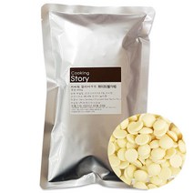 쿠킹스토리 대용량 초콜릿만들기재료, 1개, 23. 커버춰 화이트 400g