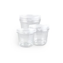 슬라임통 양념통 다용도컵 밀폐용기 견과류통 반찬 도시락 과일통 잠금용기 젤리통 피크닉, 350ml