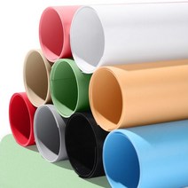 아이디어라떼 PVC 사진 촬영배경지 중형 대형, 배경지 블루 68*130cm(중)