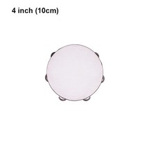 노래방탬버린 led탬버린뜨거운 악기 탬버린 나무 4/6//10 인치 사용자 정의 팔찌 벨 미니, 01 4 Inches