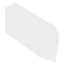100 PC 플라스틱 식물 씨앗 레이블 냄비 마커 보육원 가든 스테이크 태그 10cm x 2cm (흰색), 하나, 하얀색