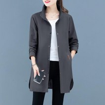 새로이 N3XIZ9O5 여성 중년 바람막이 캐주얼 빅사이즈 가을 미디