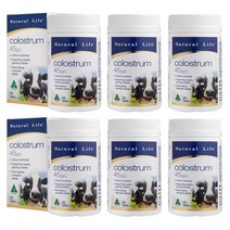 호주 네추럴라이프 Natural life 초유 Colostrum 45lgG 씹어먹는 200정, 6개 세트