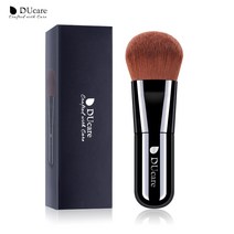 Ducare 1 개 전문 파운데이션 브러쉬 메이크업 브러쉬 갈색 합성 머리 상자 메이크업 브러쉬 필수 도구, default