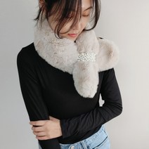 에코퍼 진주 밍크 머플러 목도리 7컬러