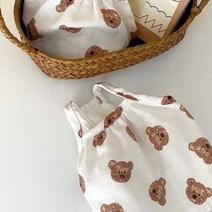 강아지옷 강아지봄옷 강아지여름옷 여름 개 옷 캐미솔 고양이 작은 인쇄 만화 곰 통기성 편안한 태양 보호 조끼 디자이너