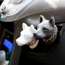 헤카테 진돗개 차량용 석고방향제, 다크그레이, 어벤투스