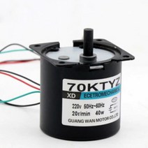 70KTYZ AC 모터 220V 2.5rpm 110rpm 마이크로 저속 기계 40W 영구 자석 소형, 08 60 RPM